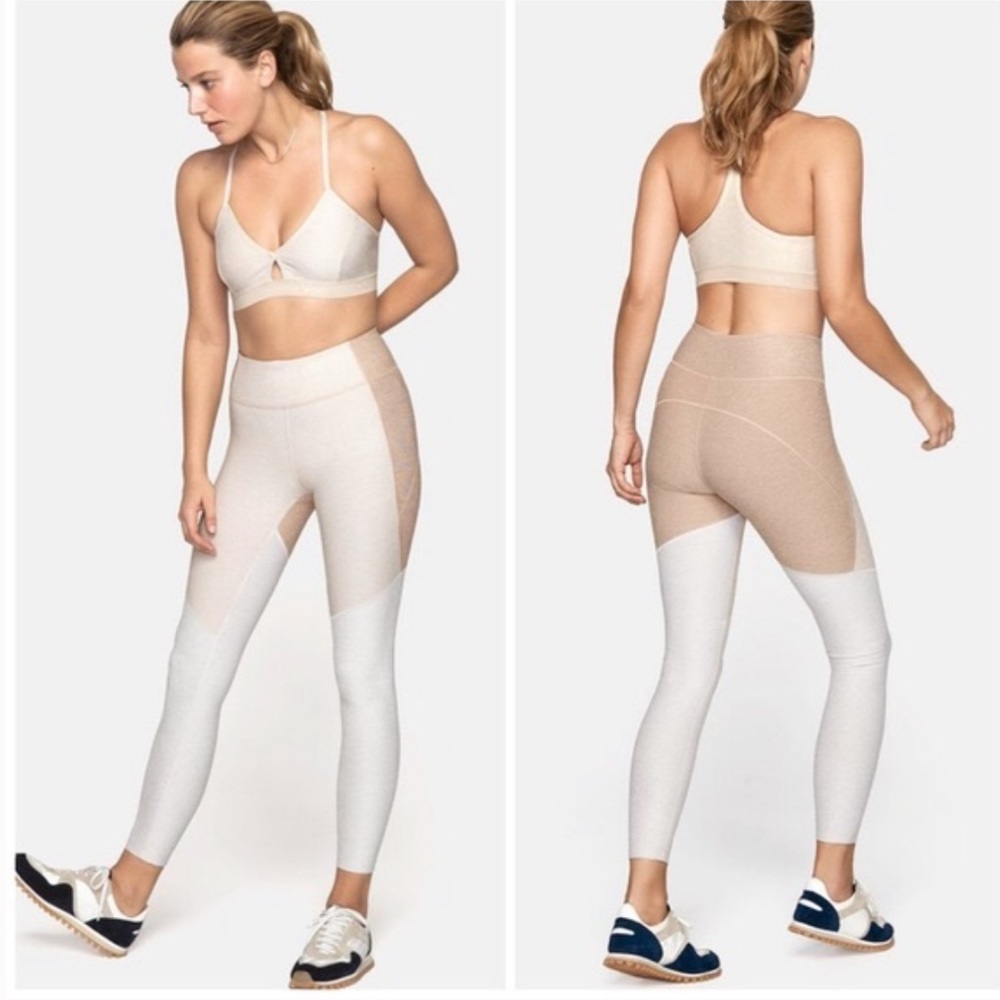 Outdoor Voices 7/8 Leggings: Dessert Oatmeal Cloud
